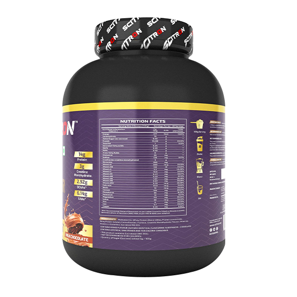 nutrition facts of scitron nitro hyper mass gainer